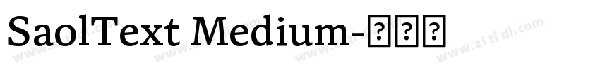 SaolText Medium字体转换